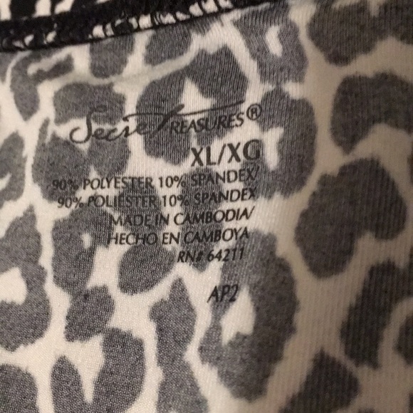 Secret Treasures Animal Print Baby Doll Nighty 💕 - Picture 6 of 6